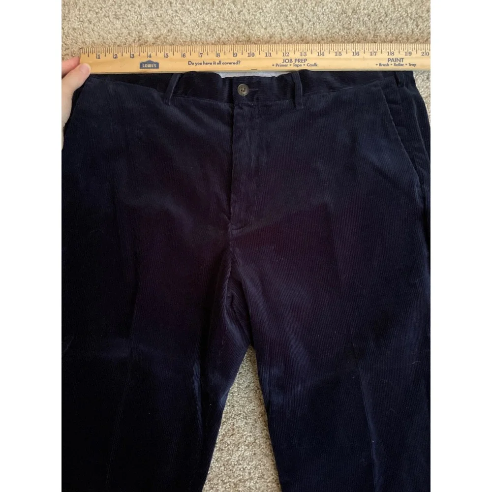 Polo Ralph Lauren Stretch Classic Fit Corduroy Pants Men's 38x30 Navy Blue